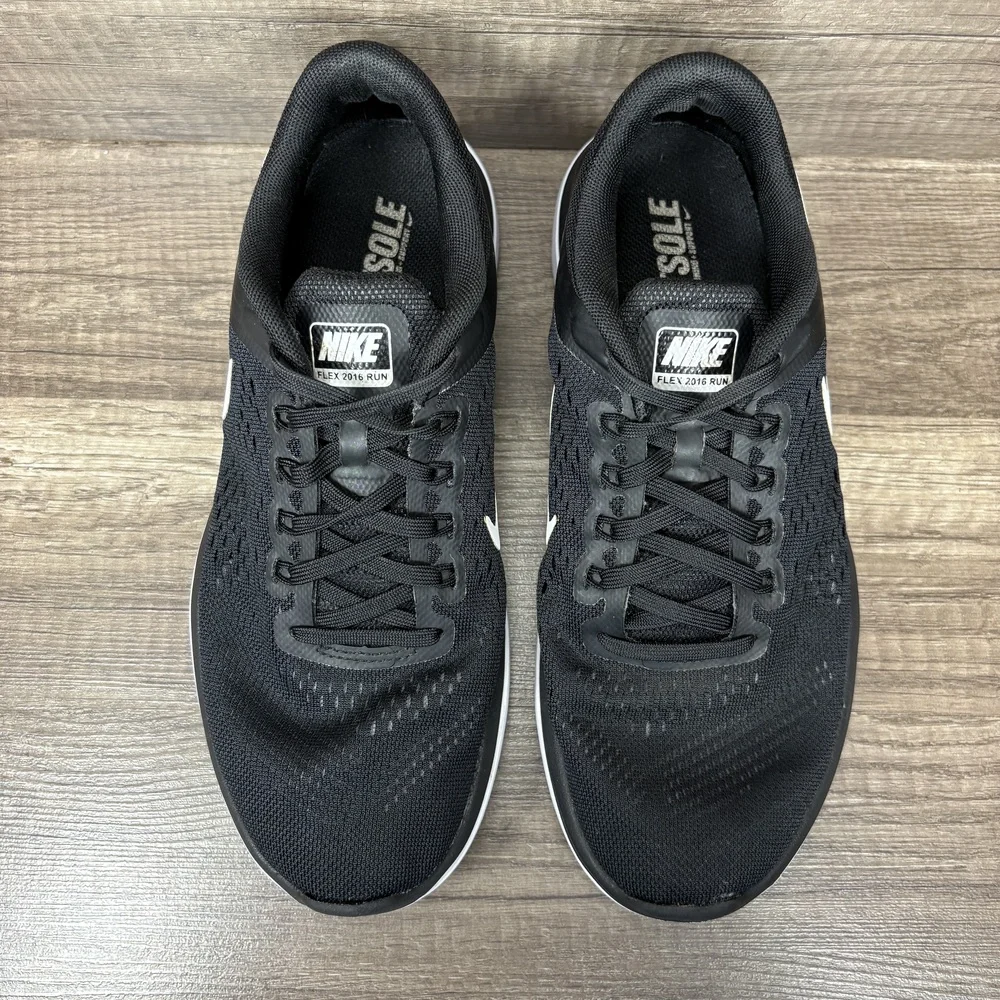 Nike Flex 2016 Run Black Womens US Size 7.5 EUR 38.5 830751-001 Running Shoes